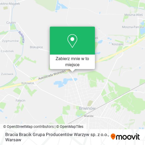 Mapa Bracia Bracik Grupa Producentów Warzyw sp. z o.o.