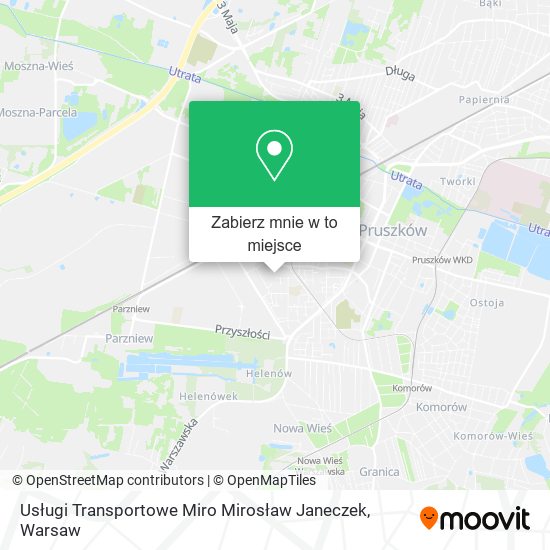 Mapa Usługi Transportowe Miro Mirosław Janeczek