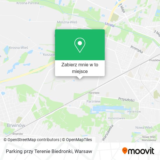 Mapa Parking przy Terenie Biedronki