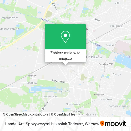 Mapa Handel Art. Spożywczymi Łukasiak Tadeusz