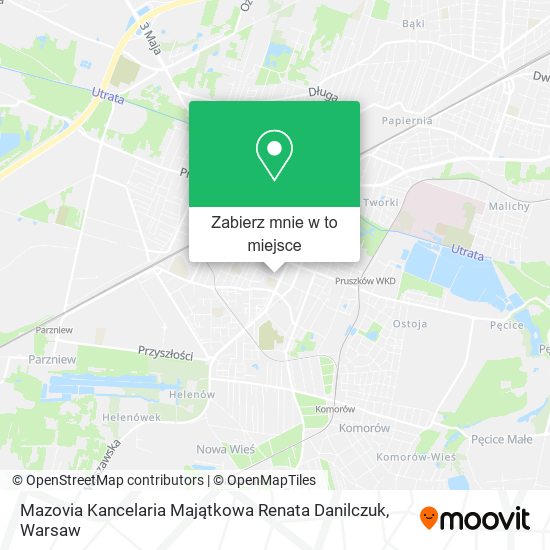 Mapa Mazovia Kancelaria Majątkowa Renata Danilczuk