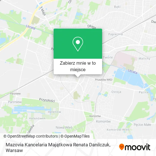 Mapa Mazovia Kancelaria Majątkowa Renata Danilczuk