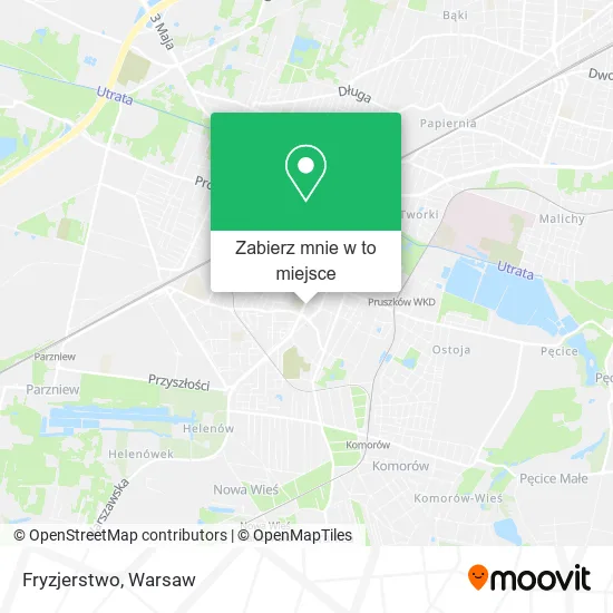 Mapa Fryzjerstwo