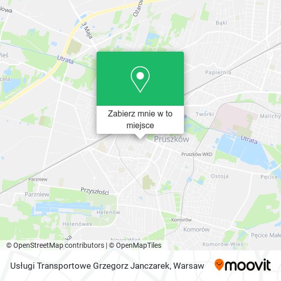 Mapa Usługi Transportowe Grzegorz Janczarek