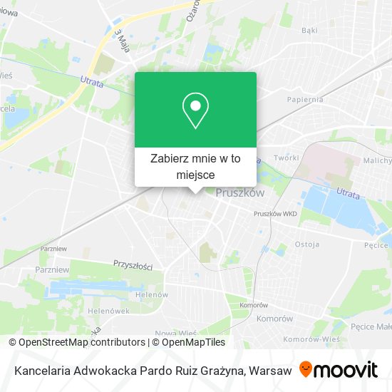 Mapa Kancelaria Adwokacka Pardo Ruiz Grażyna