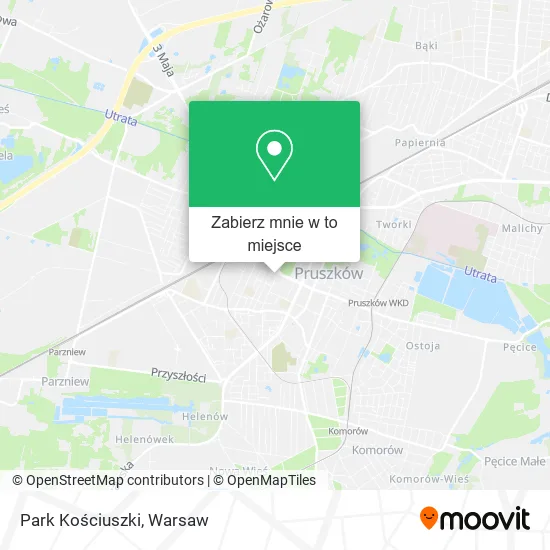 Mapa Park Kościuszki