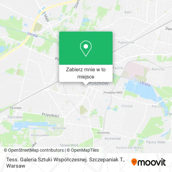 Mapa Tess. Galeria Sztuki Współczesnej. Szczepaniak T.
