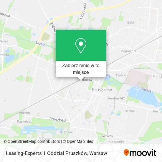 Mapa Leasing-Experts 1 Oddział Pruszków