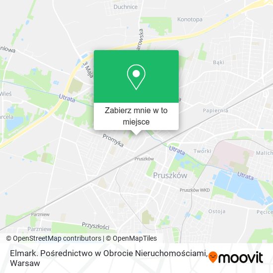 Mapa Elmark. Pośrednictwo w Obrocie Nieruchomościami