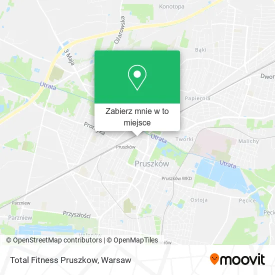 Mapa Total Fitness Pruszkow