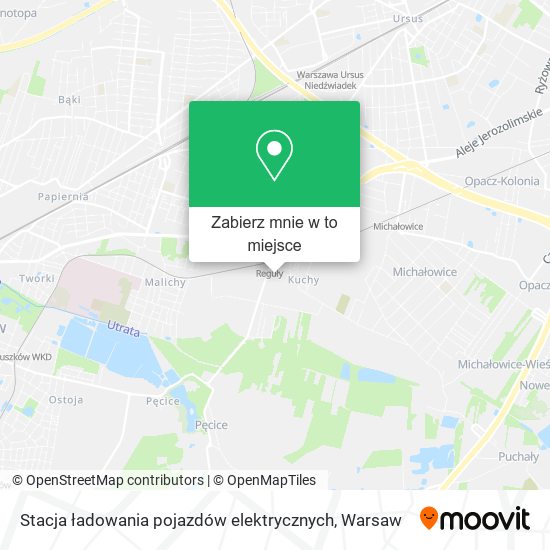 Mapa Stacja ładowania pojazdów elektrycznych