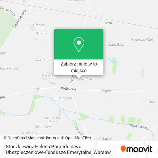 Mapa Staszkiewicz Helena Pośrednictwo Ubezpieczeniowe-Fundusze Emerytalne