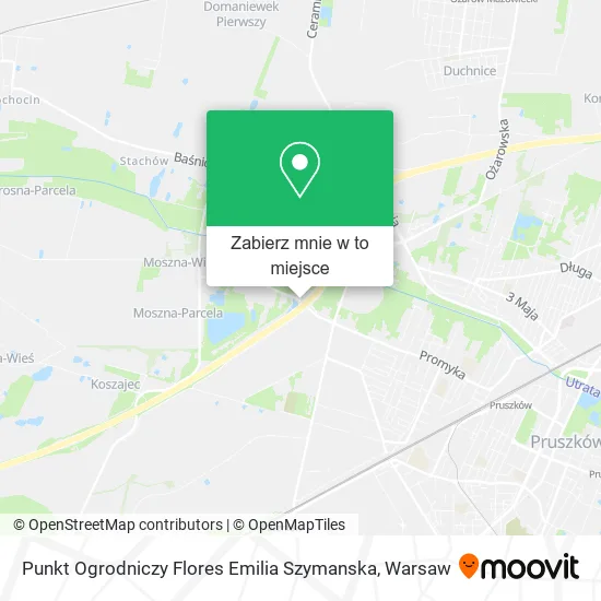 Mapa Punkt Ogrodniczy Flores Emilia Szymanska