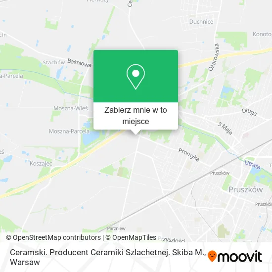 Mapa Ceramski. Producent Ceramiki Szlachetnej. Skiba M.
