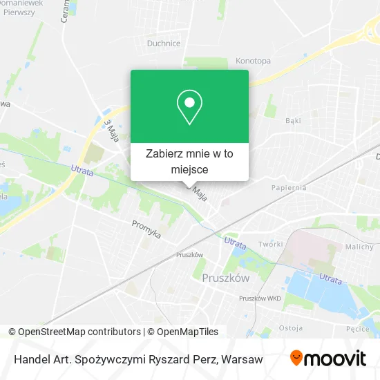 Mapa Handel Art. Spożywczymi Ryszard Perz