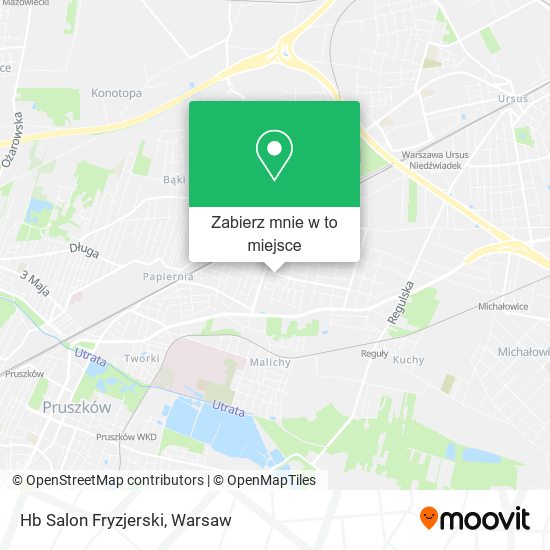 Mapa Hb Salon Fryzjerski