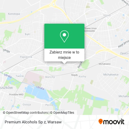 Mapa Premium Alcohols Sp z