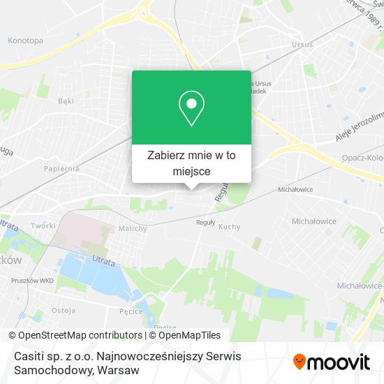 Mapa Casiti sp. z o.o. Najnowocześniejszy Serwis Samochodowy