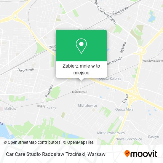 Mapa Car Care Studio Radosław Trzciński