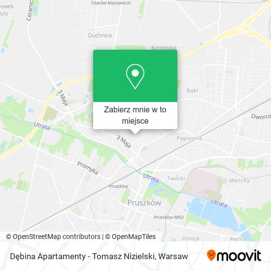 Mapa Dębina Apartamenty - Tomasz Nizielski