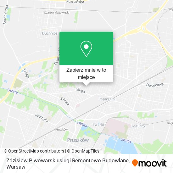 Mapa Zdzisław Piwowarskiuslugi Remontowo Budowlane