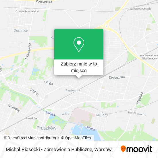 Mapa Michał Piasecki - Zamówienia Publiczne