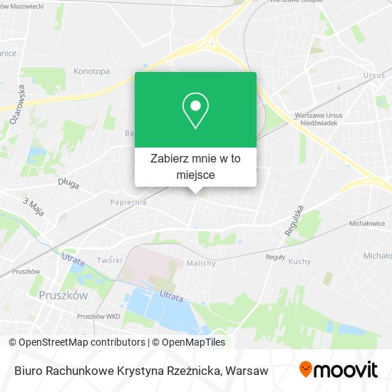 Mapa Biuro Rachunkowe Krystyna Rzeżnicka