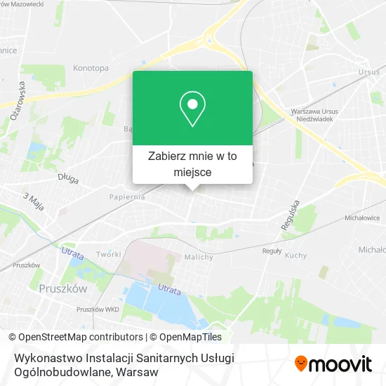 Mapa Wykonastwo Instalacji Sanitarnych Usługi Ogólnobudowlane