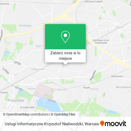 Mapa Usługi Informatyczne Krzysztof Nieliwodzki