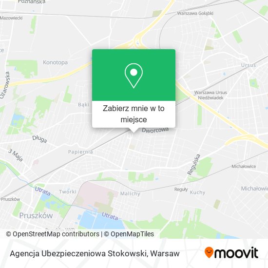 Mapa Agencja Ubezpieczeniowa Stokowski