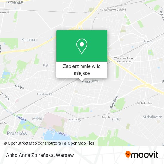 Mapa Anko Anna Zbirańska