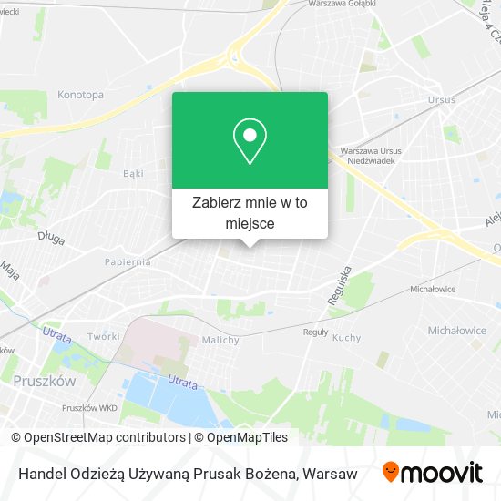 Mapa Handel Odzieżą Używaną Prusak Bożena