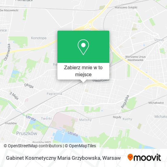 Mapa Gabinet Kosmetyczny Maria Grzybowska