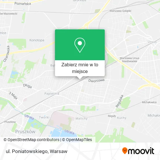 Mapa ul. Poniatowskiego