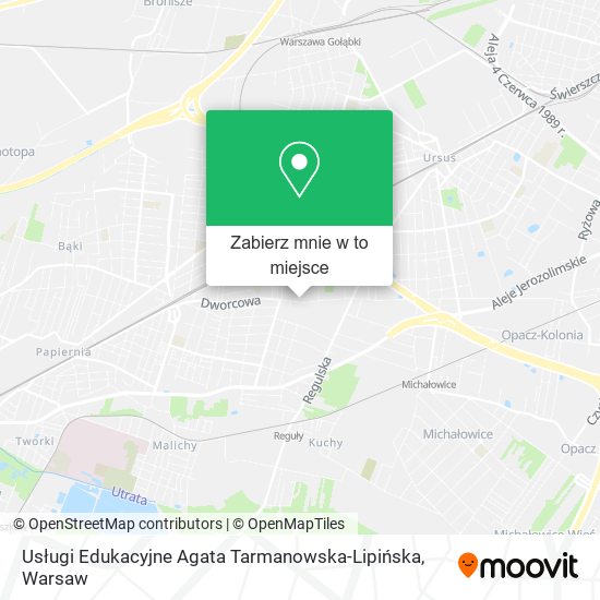 Mapa Usługi Edukacyjne Agata Tarmanowska-Lipińska