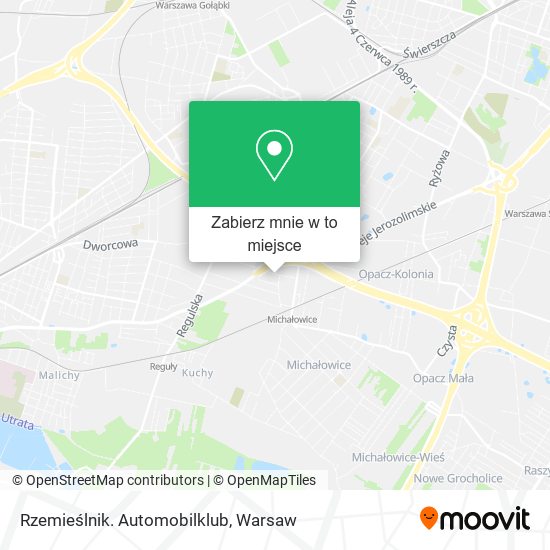 Mapa Rzemieślnik. Automobilklub