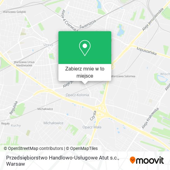 Mapa Przedsiębiorstwo Handlowo-Usługowe Atut s.c.