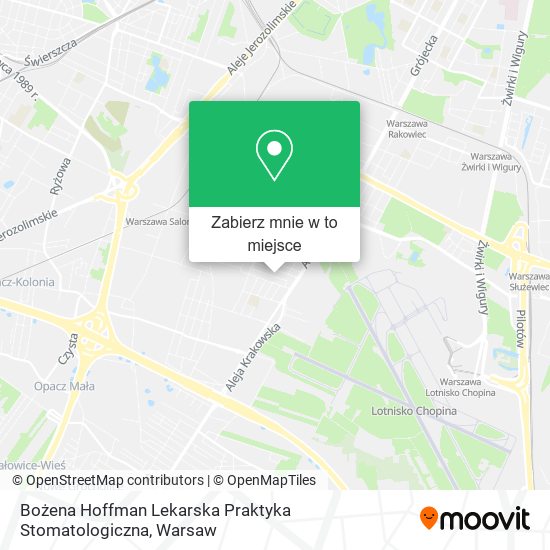 Mapa Bożena Hoffman Lekarska Praktyka Stomatologiczna