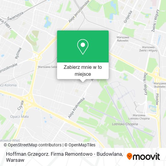 Mapa Hoffman Grzegorz. Firma Remontowo - Budowlana