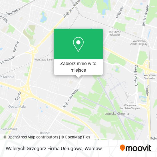 Mapa Walerych Grzegorz Firma Usługowa