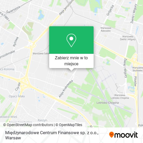 Mapa Międzynarodowe Centrum Finansowe sp. z o.o.