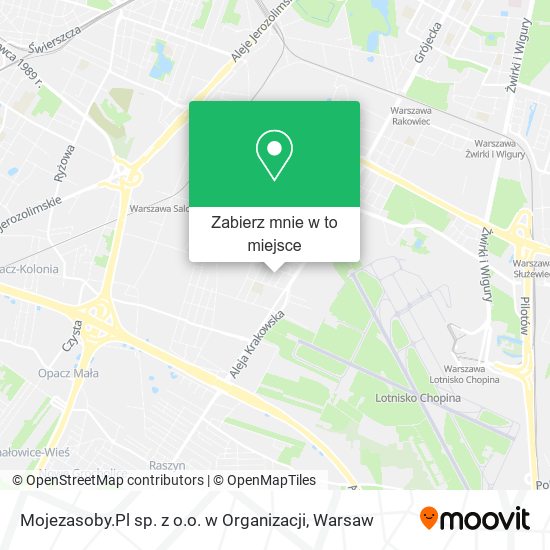 Mapa Mojezasoby.Pl sp. z o.o. w Organizacji