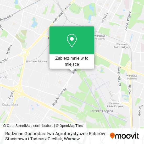 Mapa Rodzinne Gospodarstwo Agroturystyczne Ratarów Stanisława i Tadeusz Cieślak