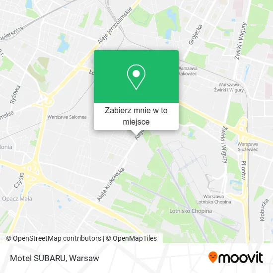 Mapa Motel SUBARU