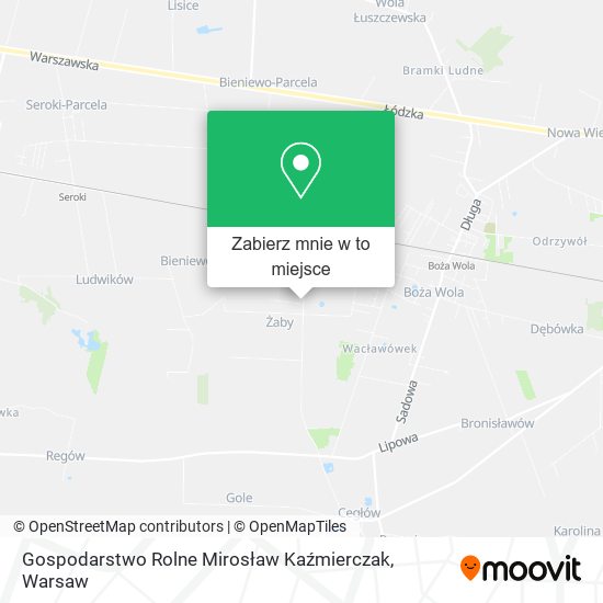 Mapa Gospodarstwo Rolne Mirosław Kaźmierczak