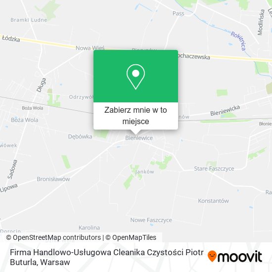 Mapa Firma Handlowo-Usługowa Cleanika Czystości Piotr Buturla