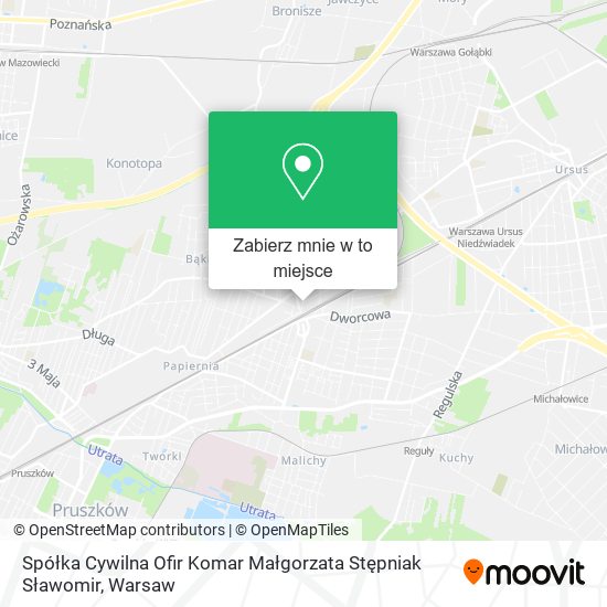 Mapa Spółka Cywilna Ofir Komar Małgorzata Stępniak Sławomir