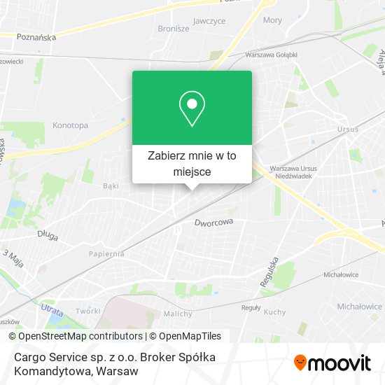 Mapa Cargo Service sp. z o.o. Broker Spółka Komandytowa