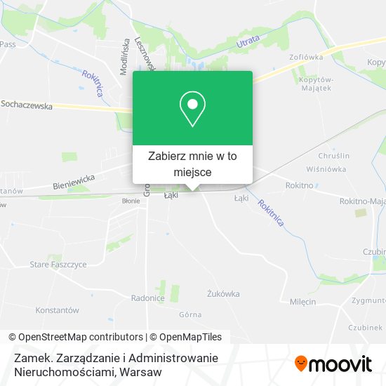 Mapa Zamek. Zarządzanie i Administrowanie Nieruchomościami