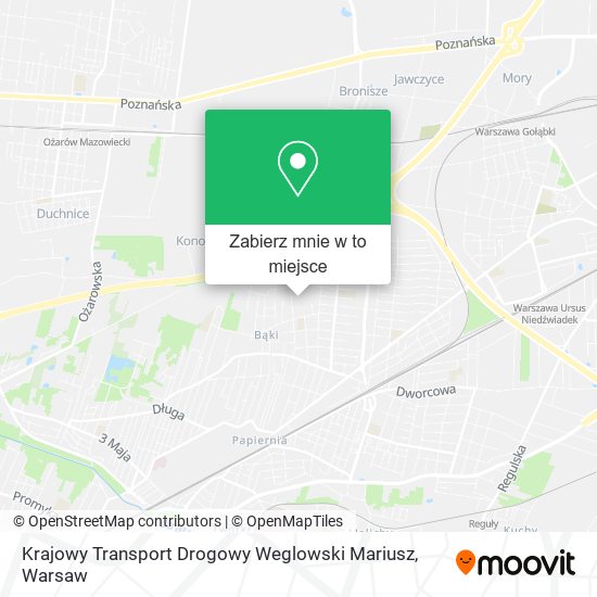 Mapa Krajowy Transport Drogowy Weglowski Mariusz